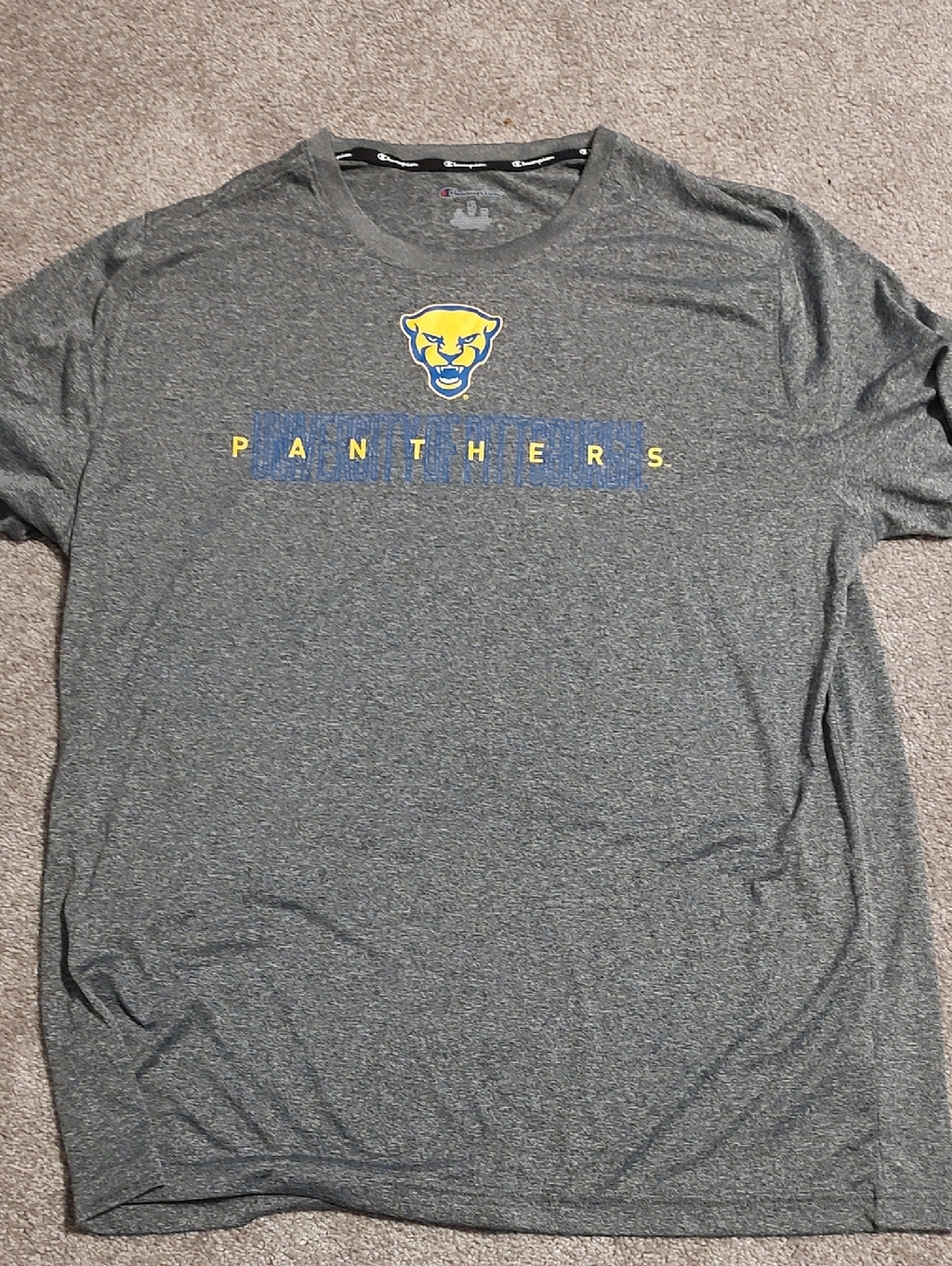 Pitt Panthers Mens XL athletic T-shirt. Never worn.